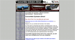 Desktop Screenshot of convertiblecylindersdirect.com